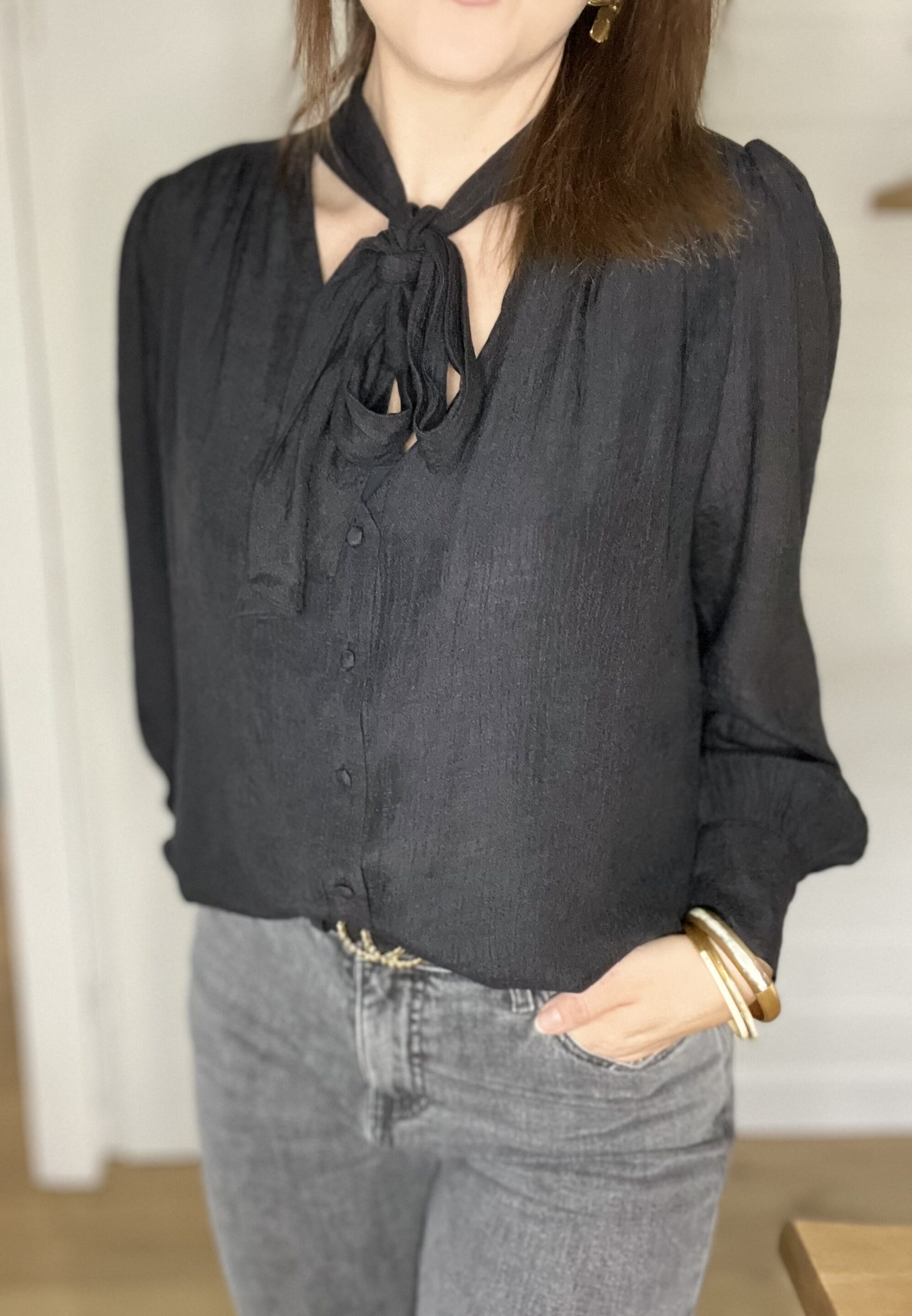 Blouse Zélie Noir – Image 2