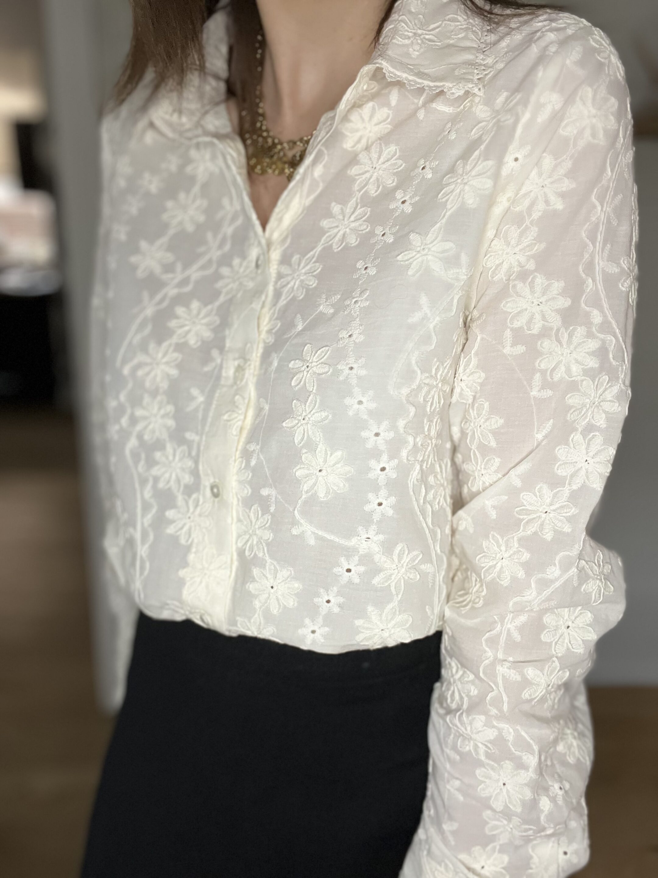 Chemisier Julie Ecru – Image 2