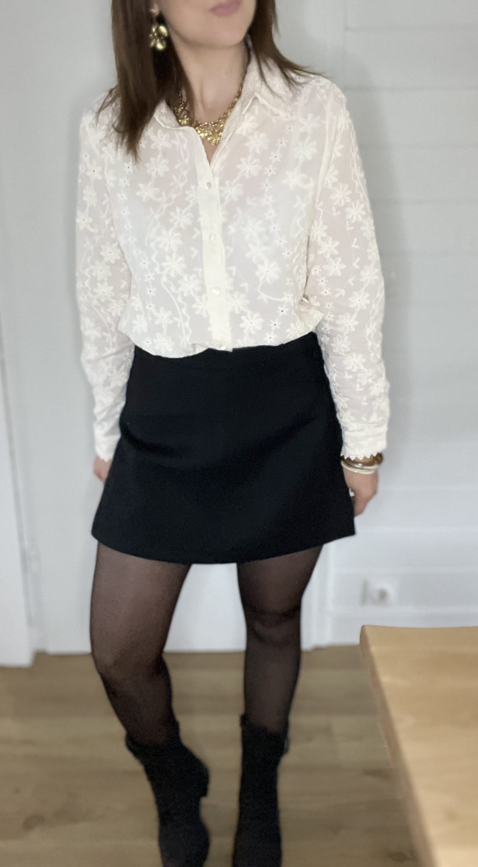 Chemisier Julie Ecru