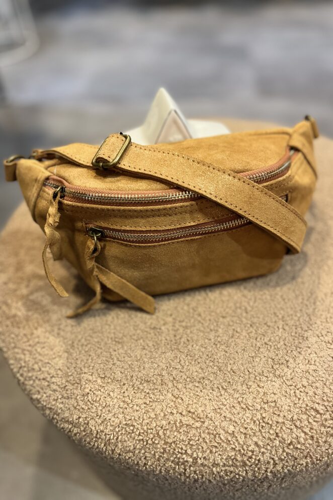 Sacoche Cuir Camel Irisé