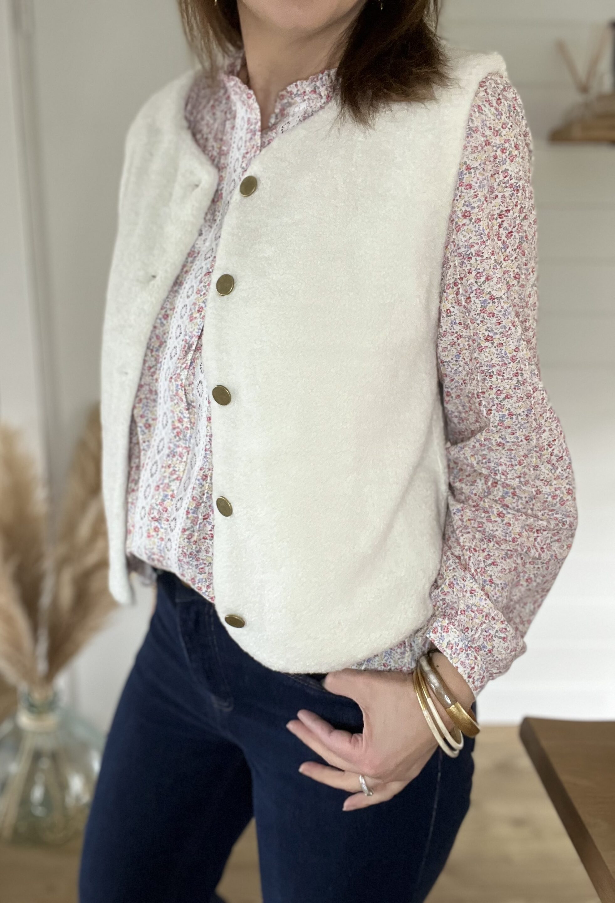 Gilet Laly Crème – Image 2