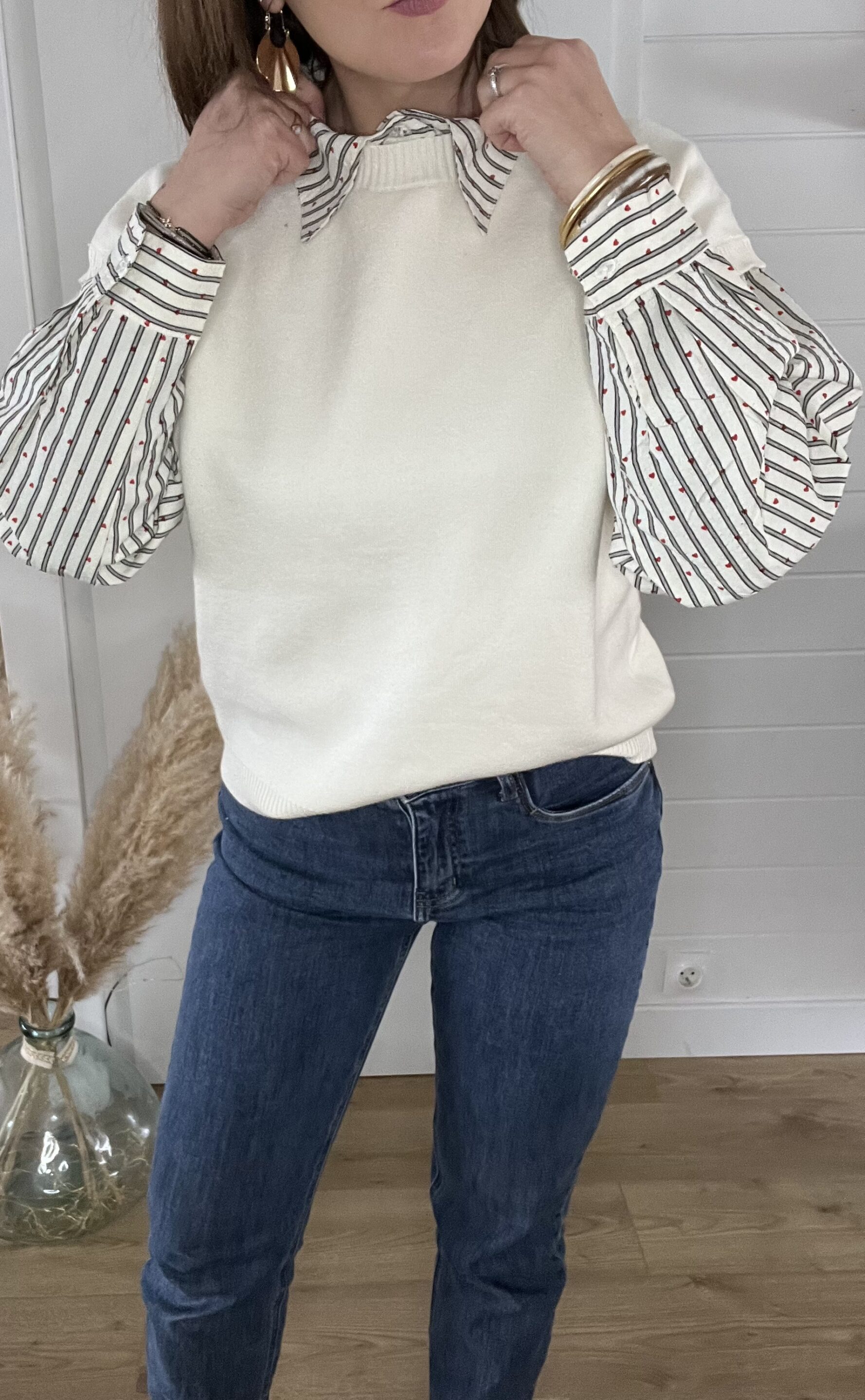 Pull 2en1 Gabriela Ecru