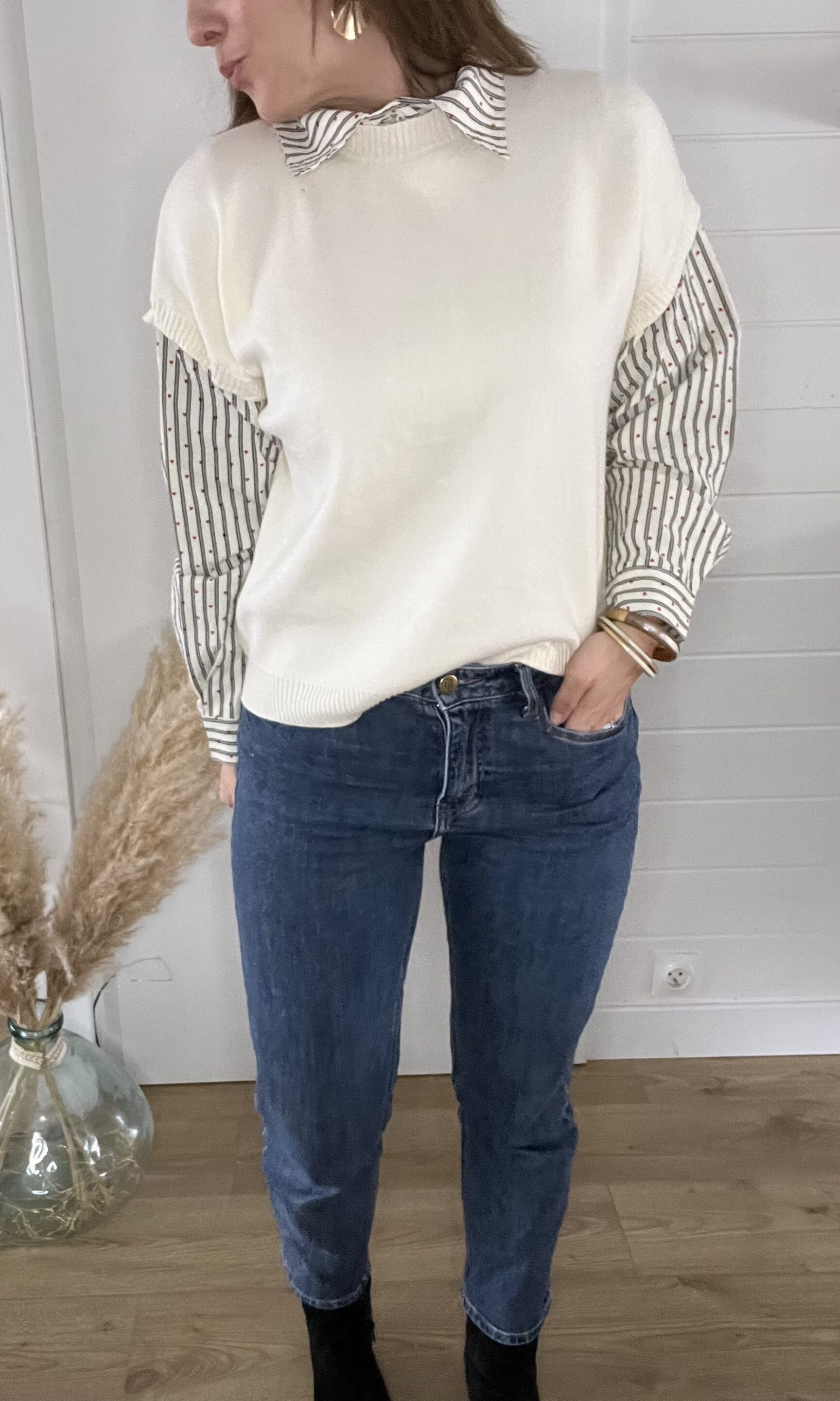 Pull 2en1 Gabriela Ecru – Image 3