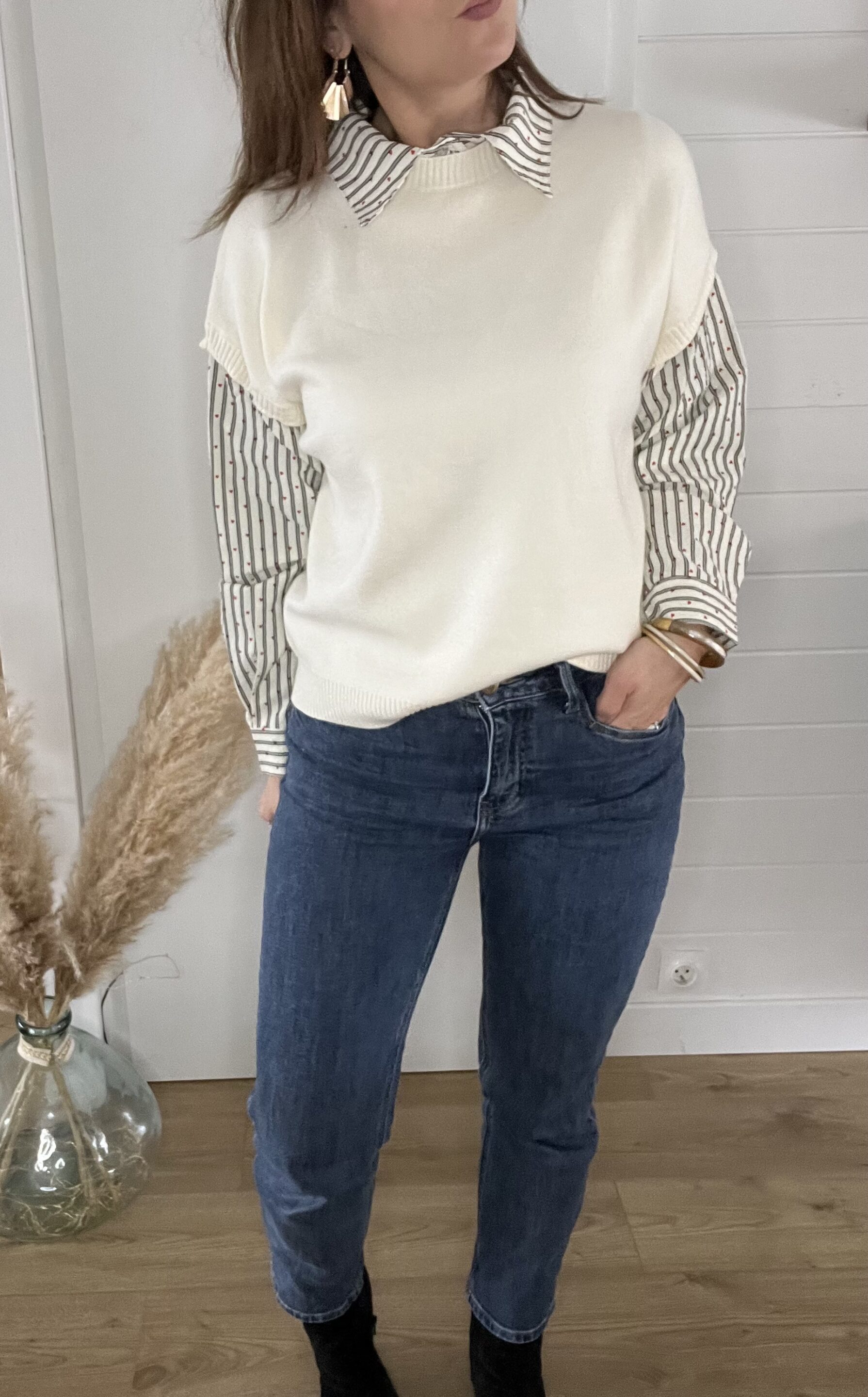 Pull 2en1 Gabriela Ecru – Image 4