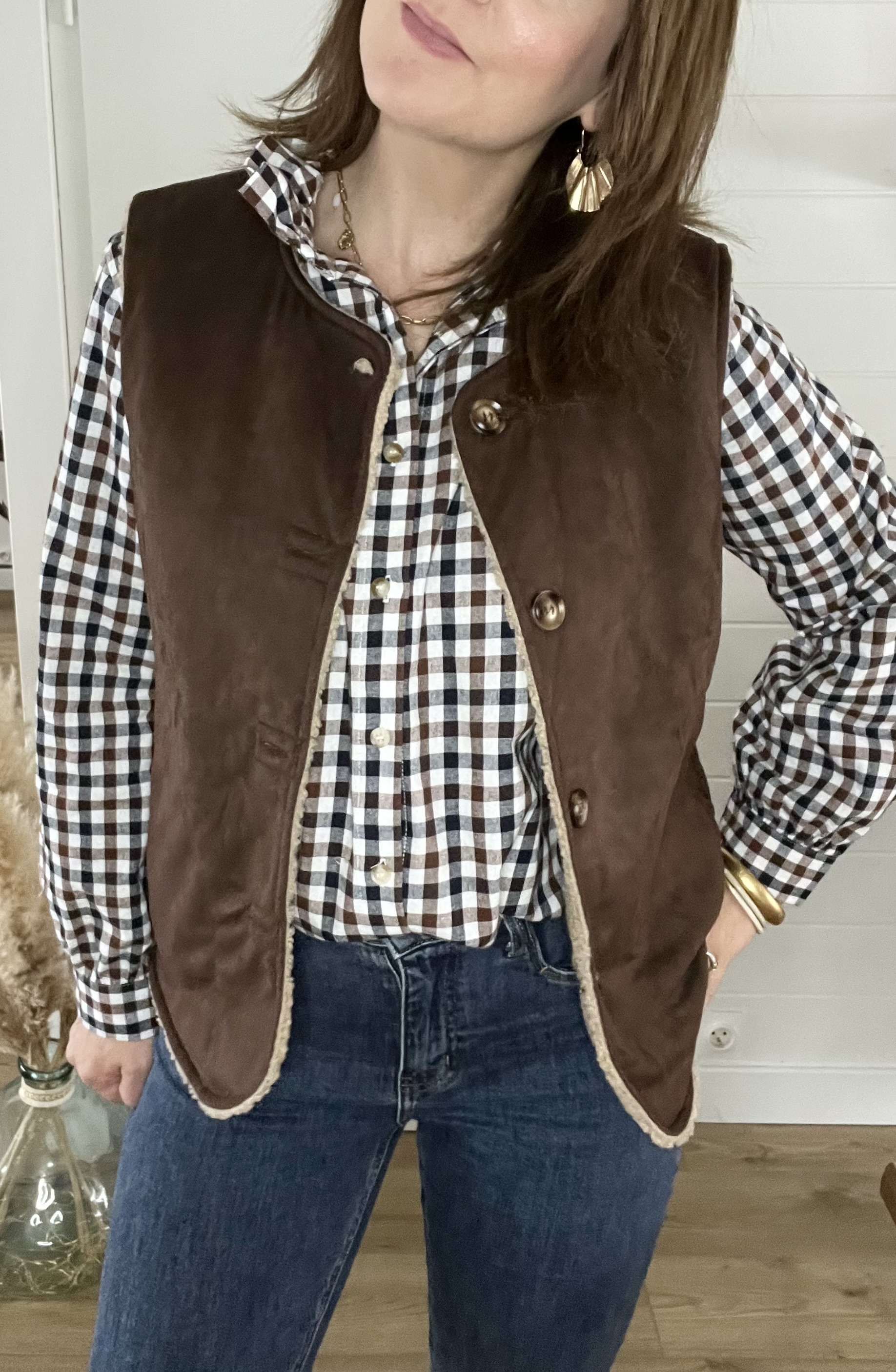 Chemisier César Marron – Image 4