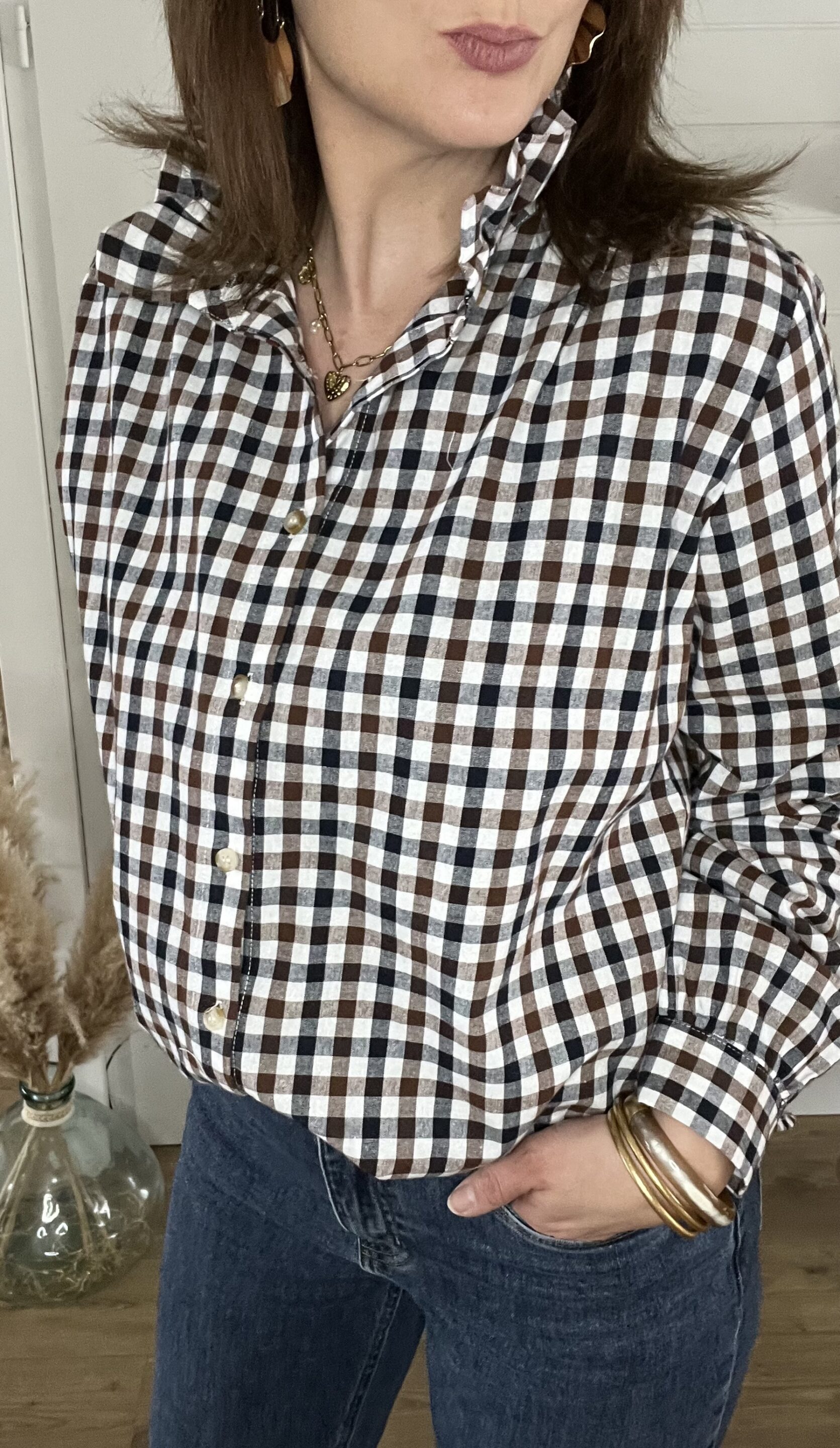 Chemisier César Marron – Image 2