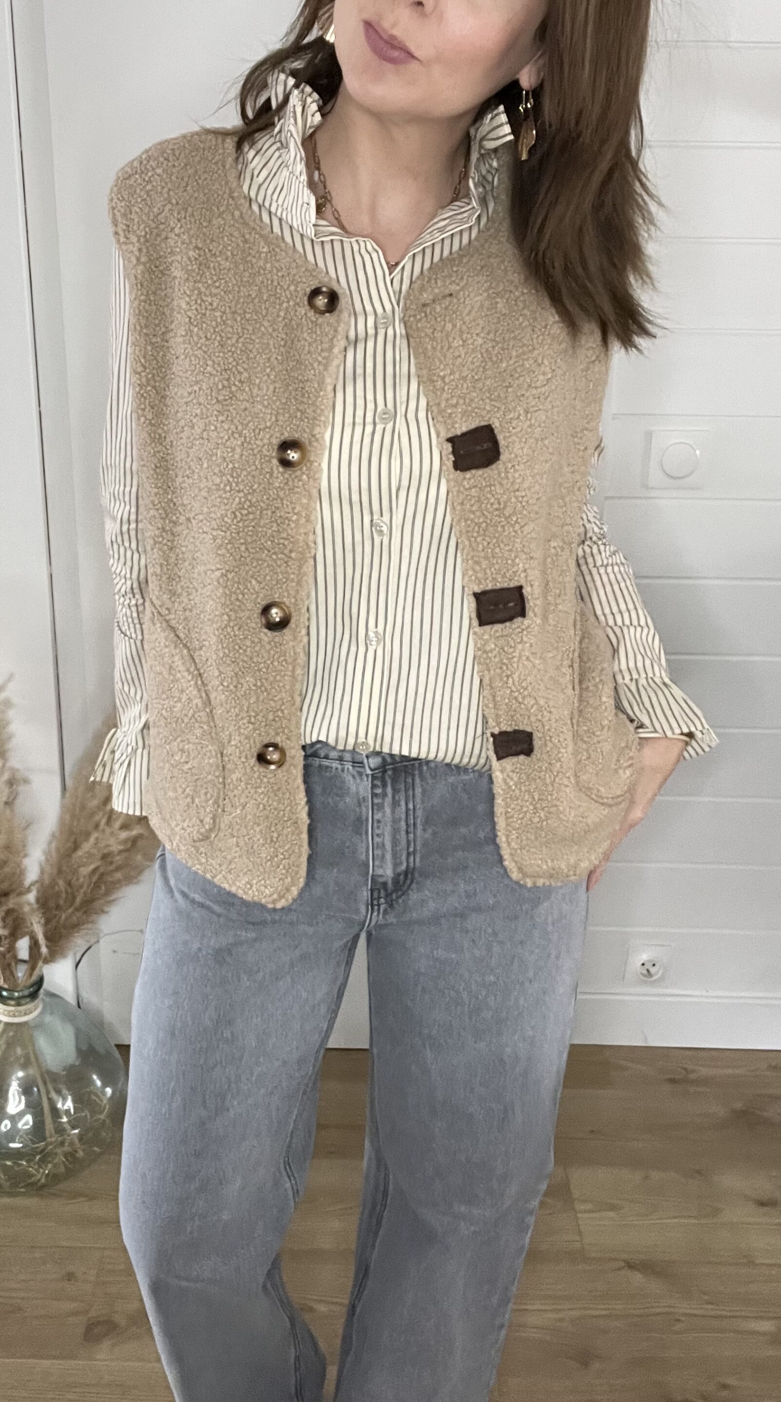 Chemisier Oscar beige