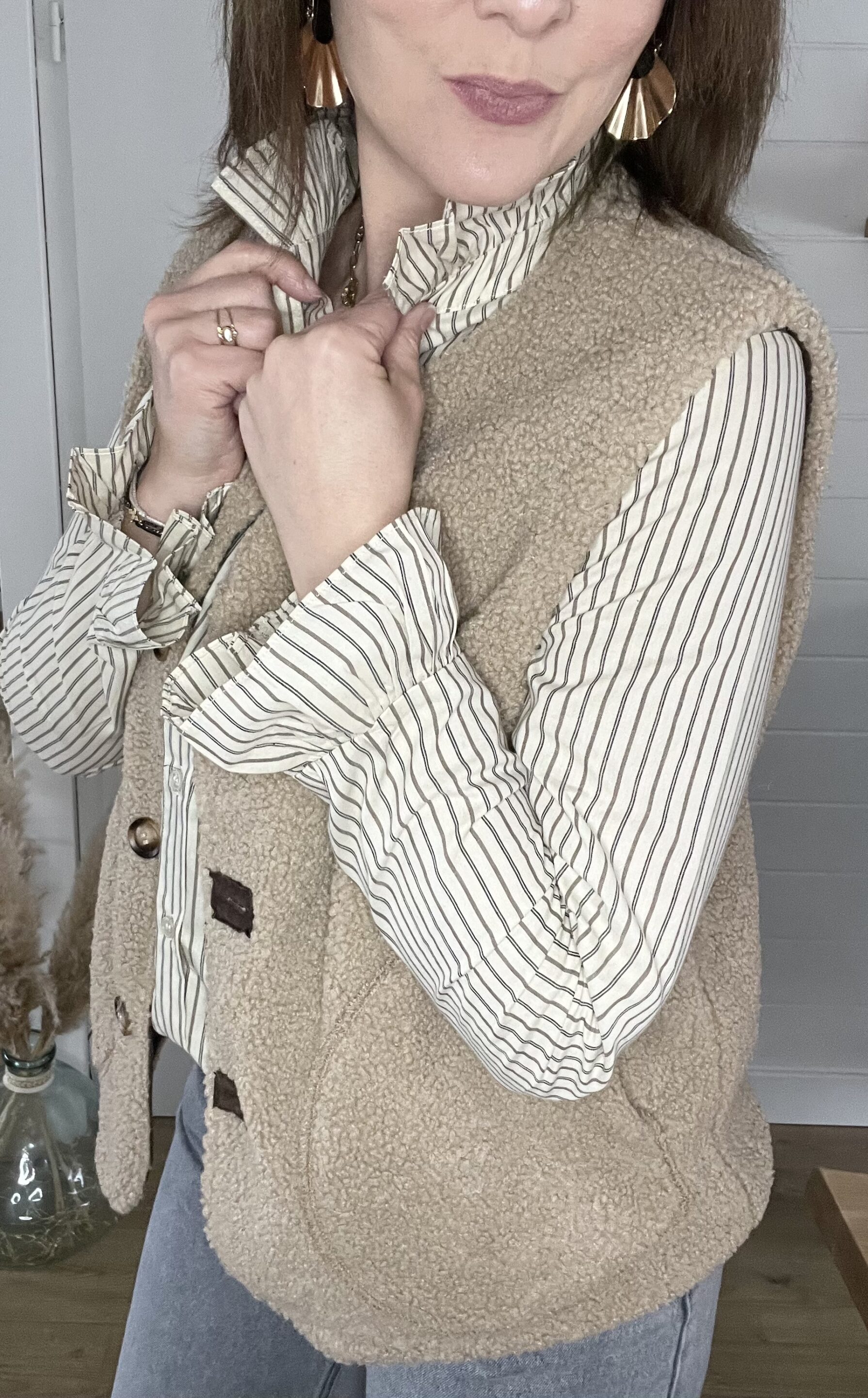 Chemisier Oscar beige – Image 3