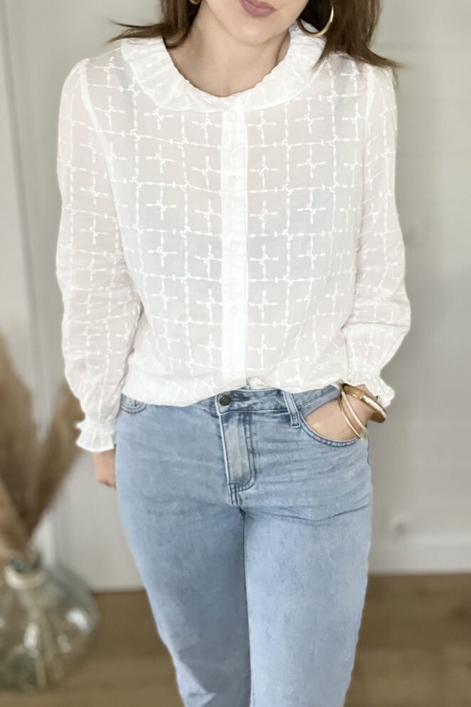 Chemisier Alicia Blanc