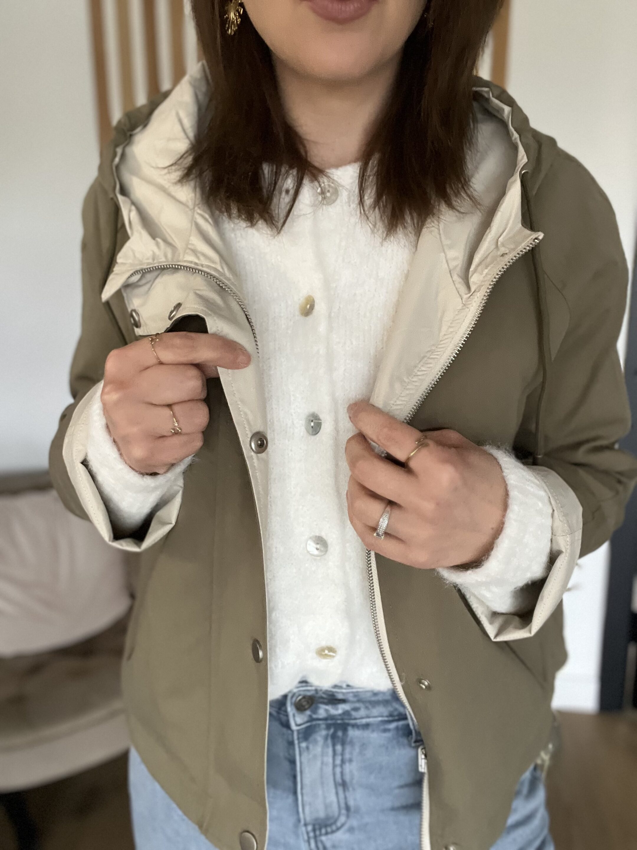 Parka Alexia Kaki/Beige – Image 3