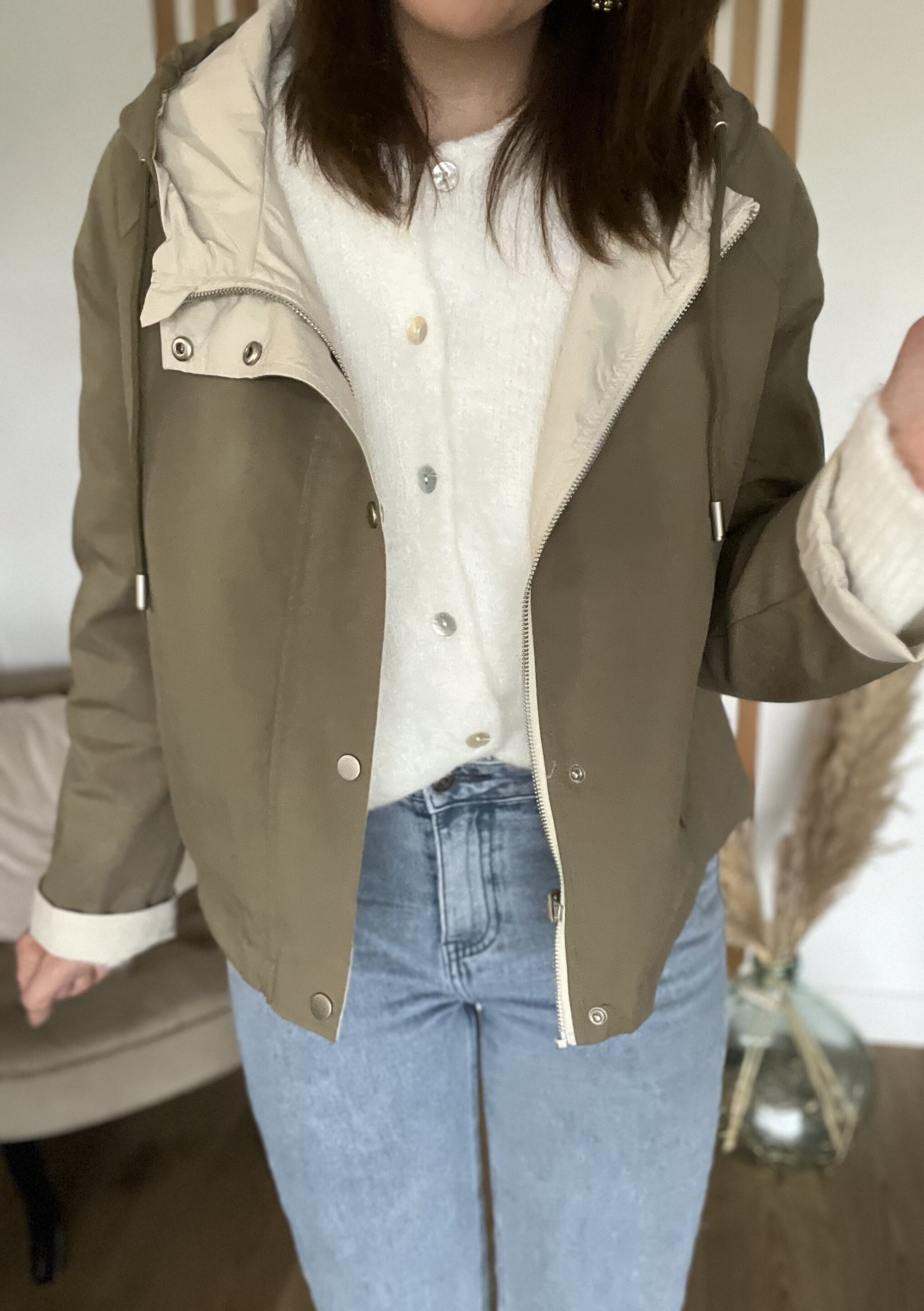Parka Alexia Kaki/Beige – Image 4