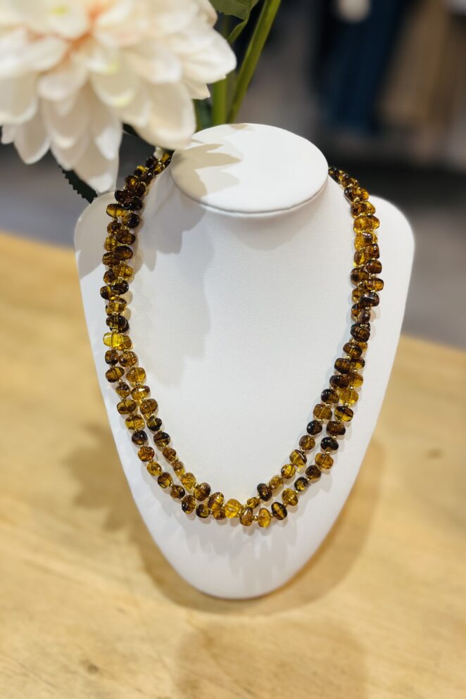 Collier Marron/Doré