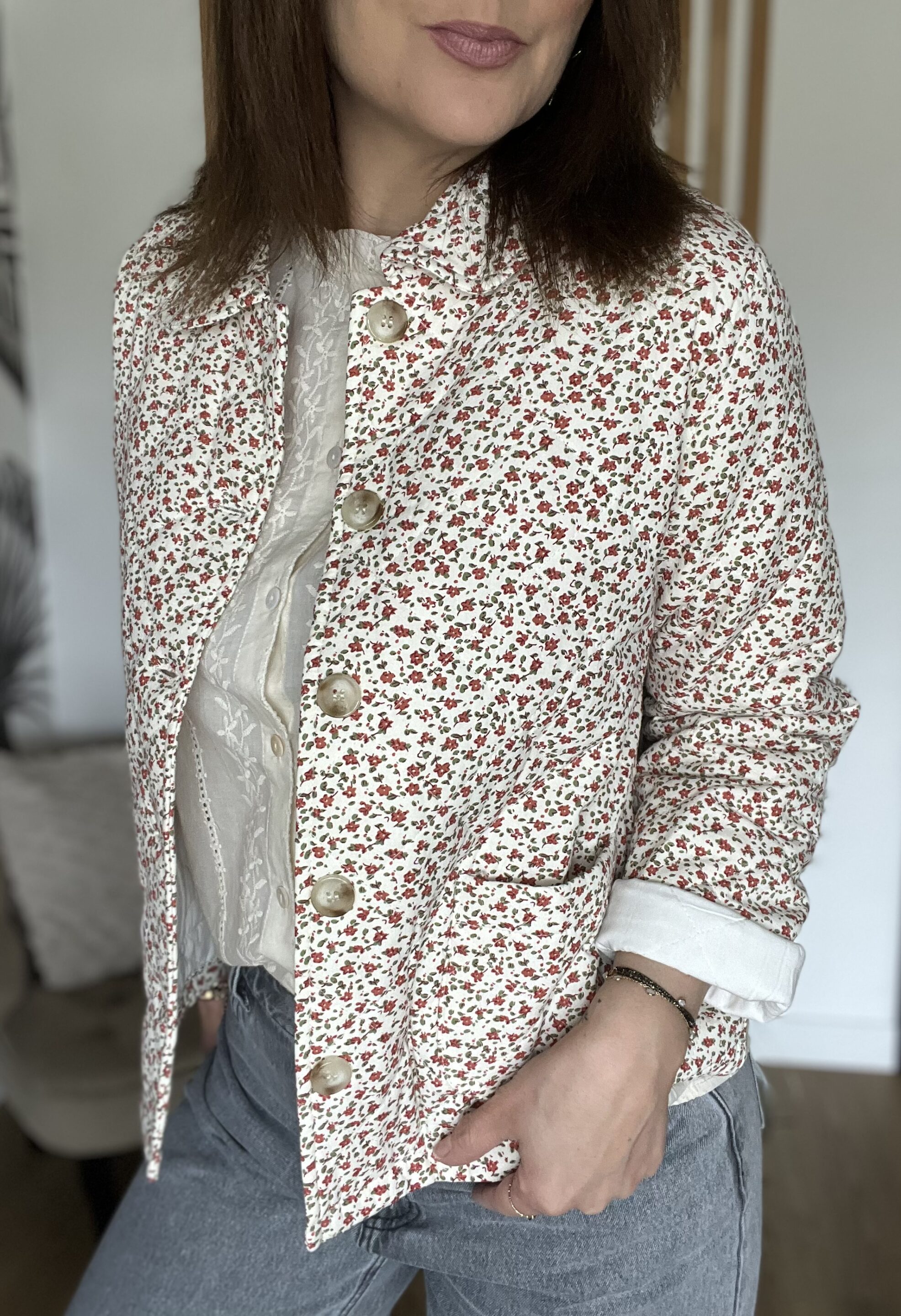 Veste Maxine Kaki/Rose – Image 2