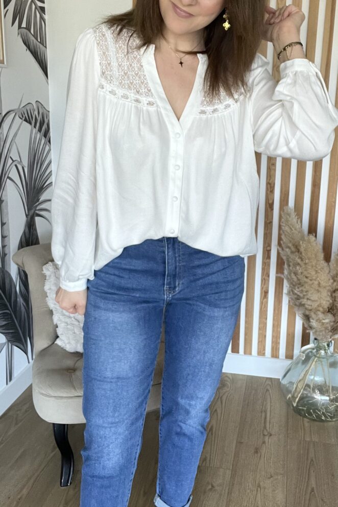 Chemisier Olivia Blanc