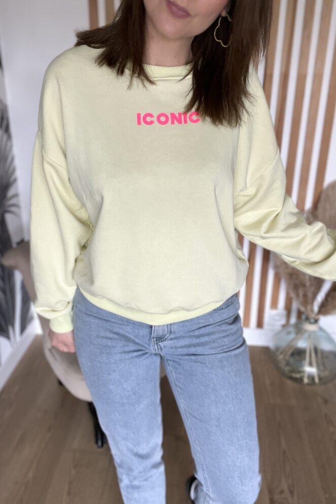 Sweat Iconic Jaune