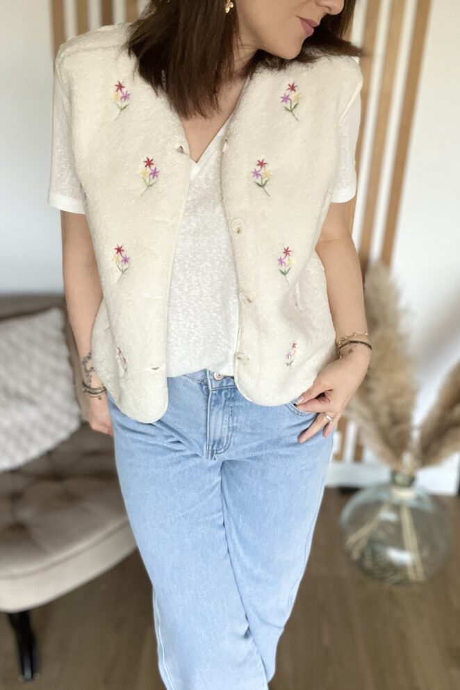 Gilet Victoria Ecru