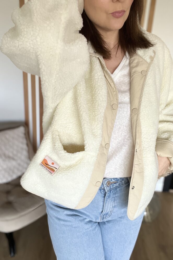 Veste Poppy Réversible Ecru