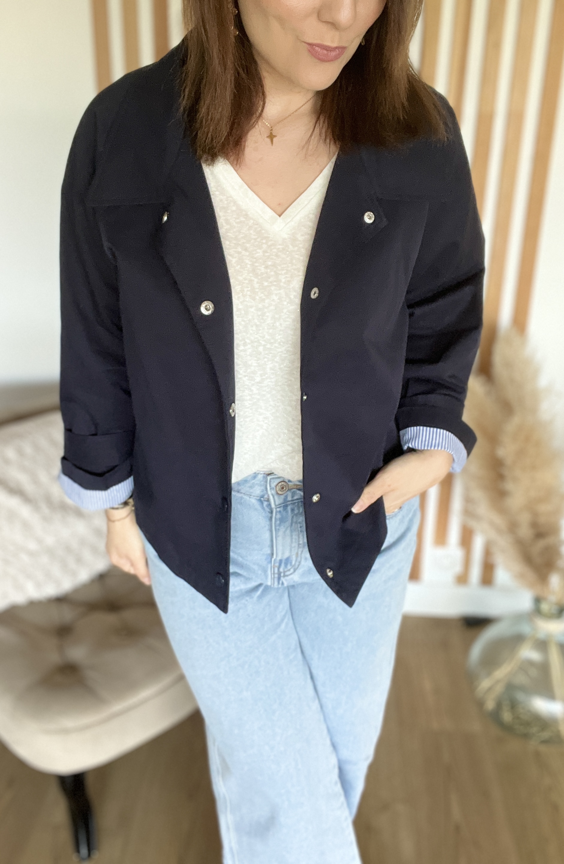 Veste Eléa Marine – Image 3