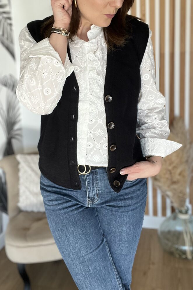 Gilet Lucia Noir