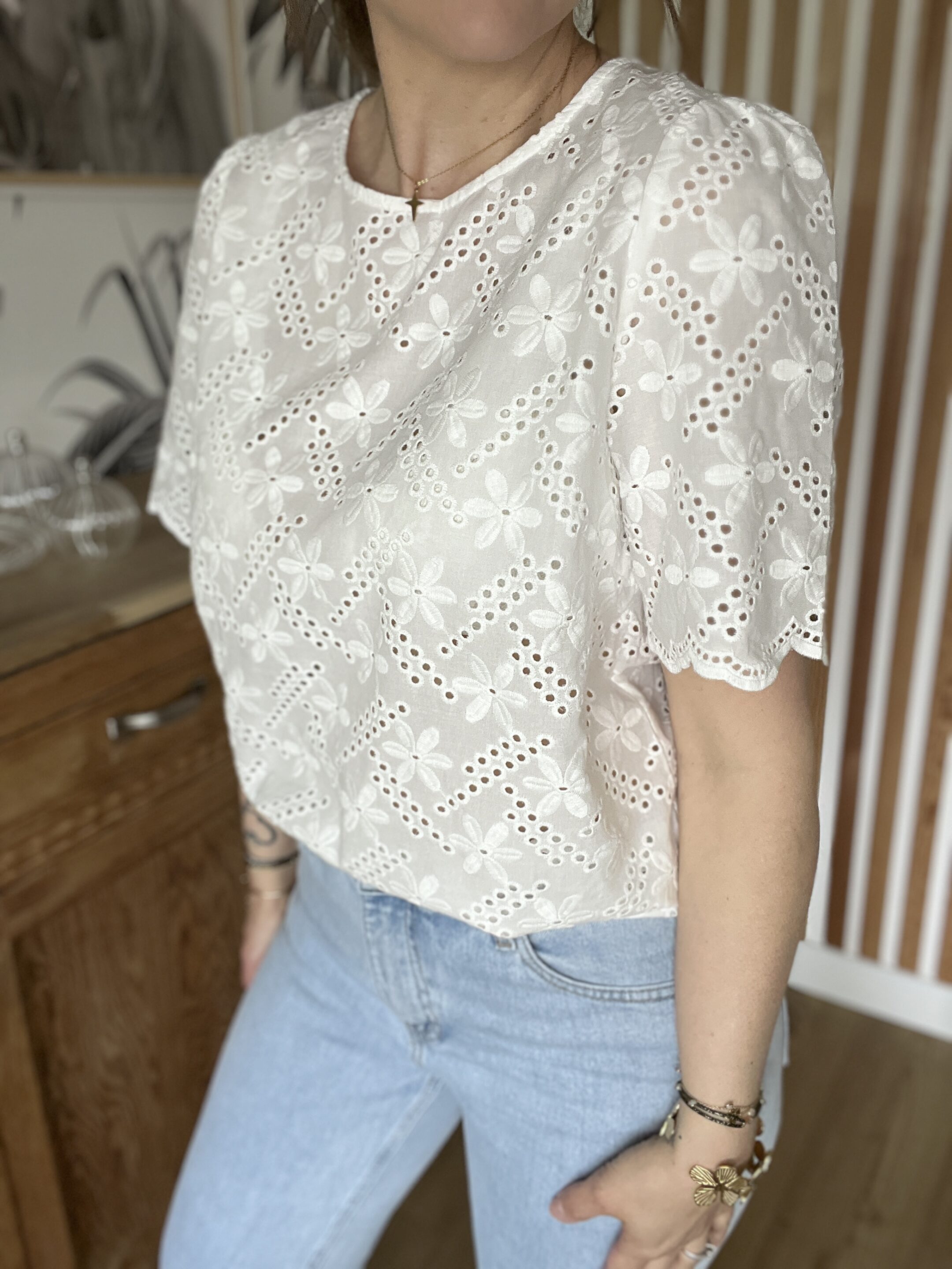 Blouse Amélia Blanc – Image 3