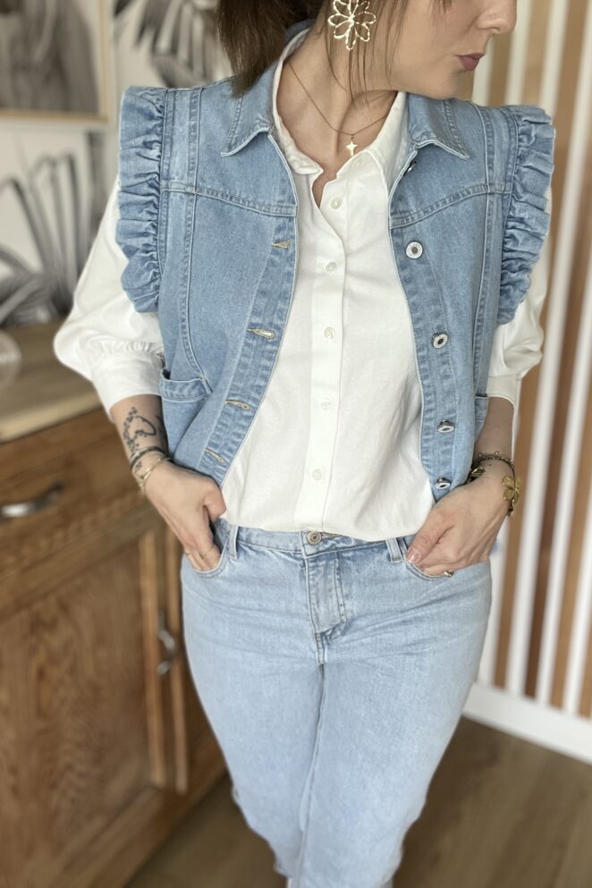Veste Lia Denim Clair