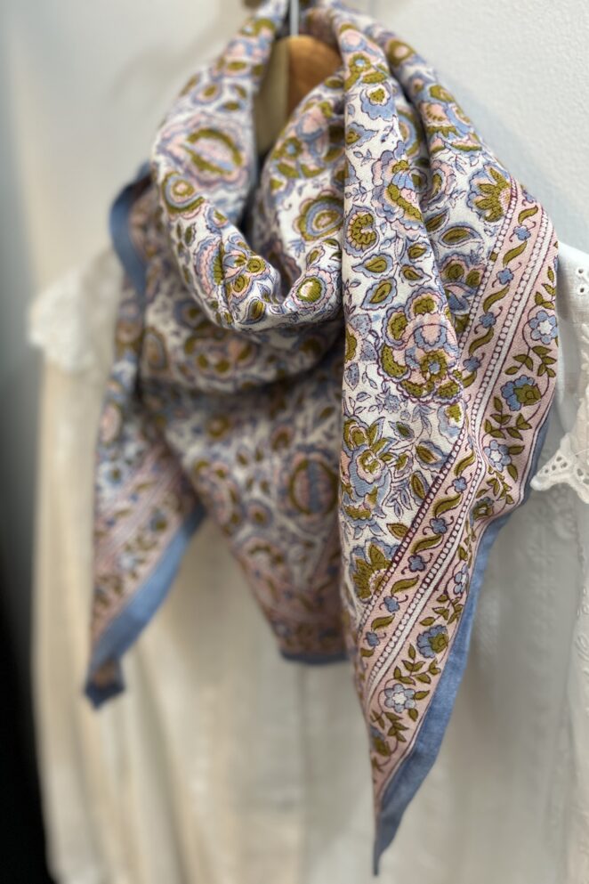 Foulard Garda Bleuet