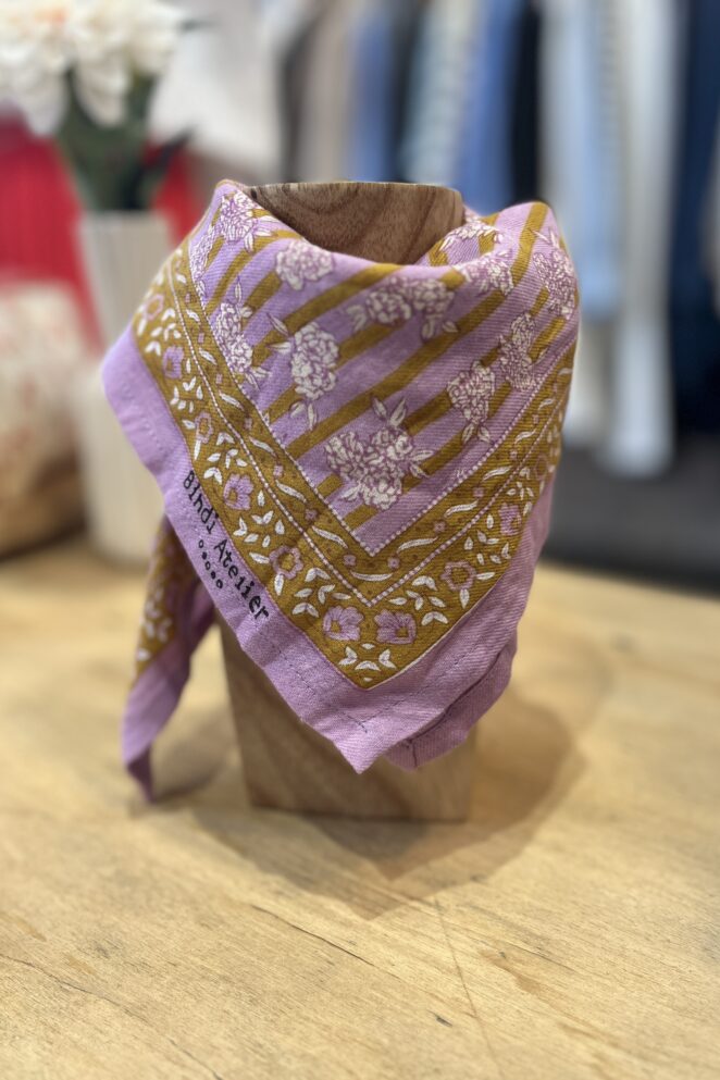 Foulard Kid Mona Parme