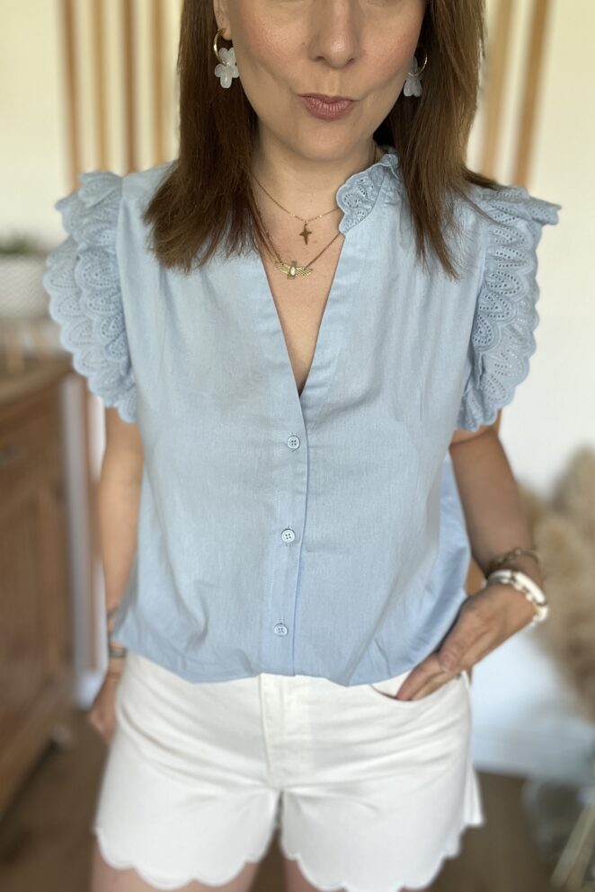 Blouse Marguerite Bleu