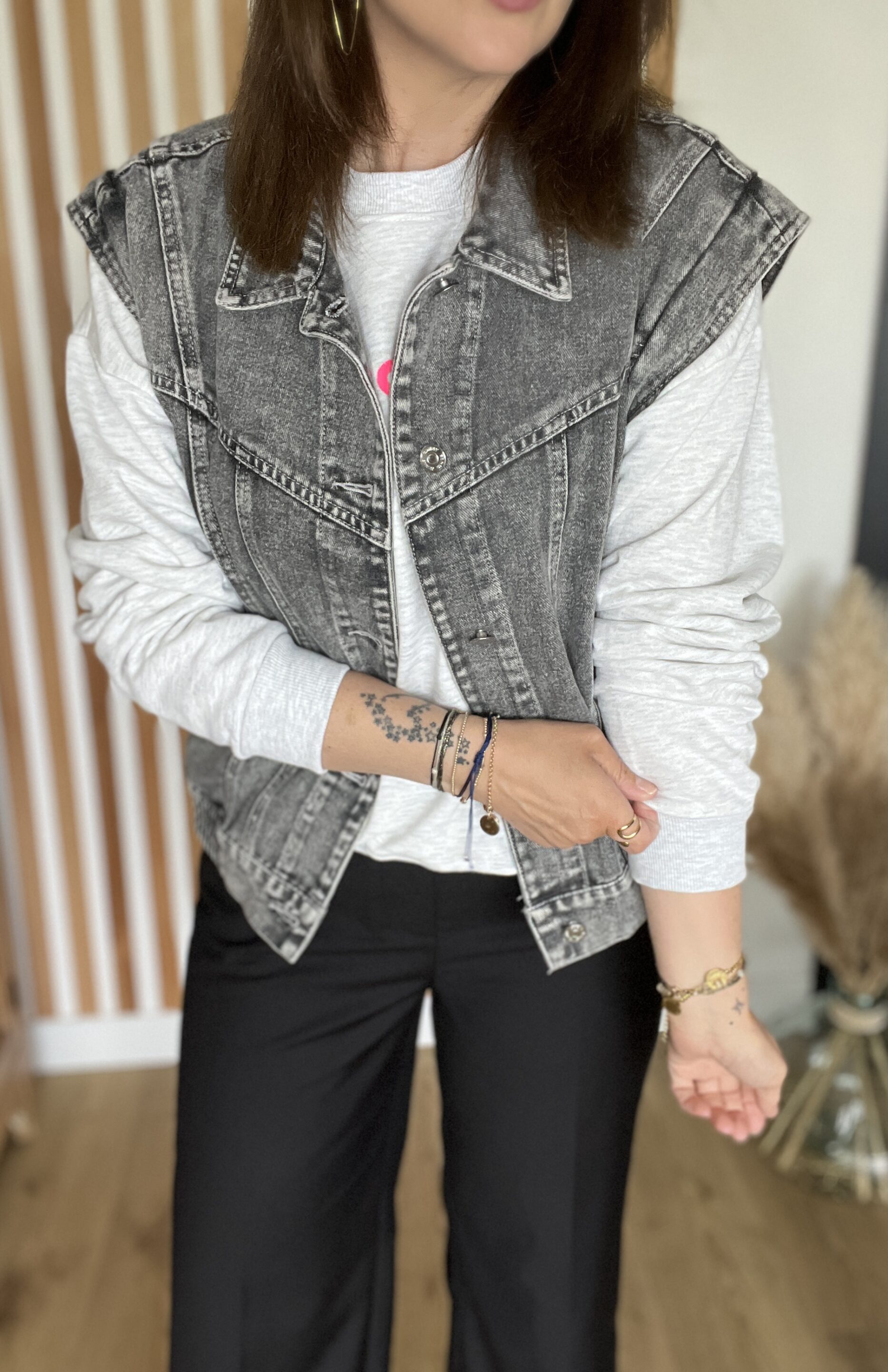 Veste Ofélia Denim Gris – Image 2