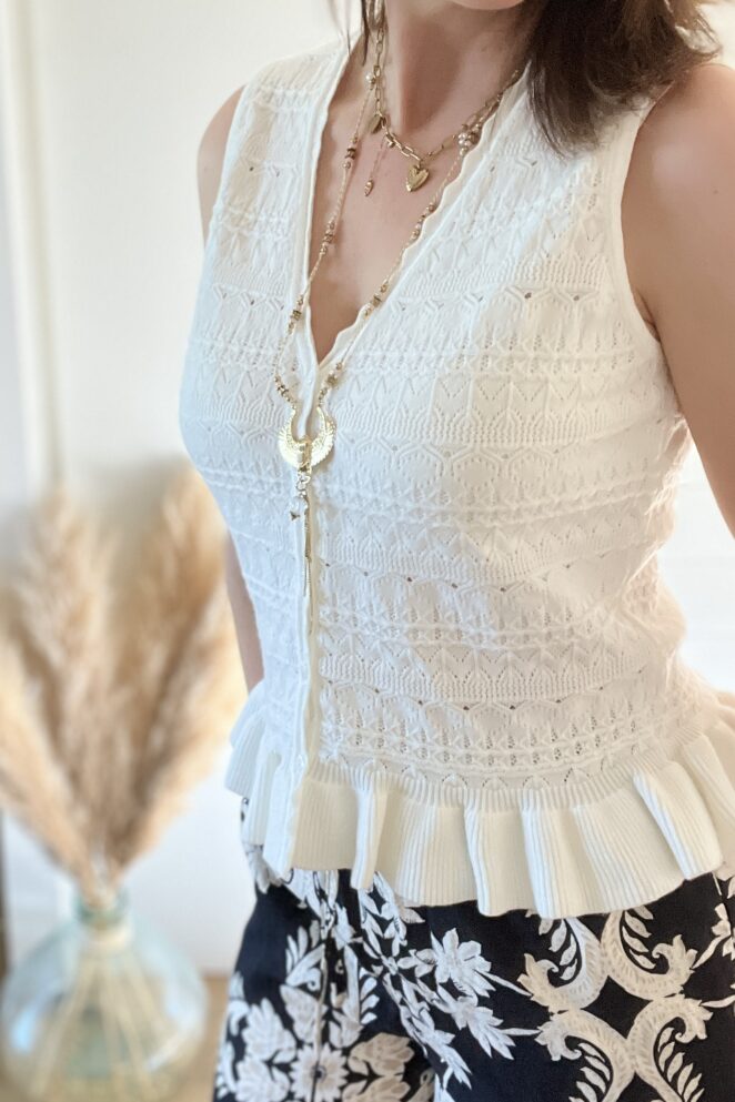 Top Sara Blanc