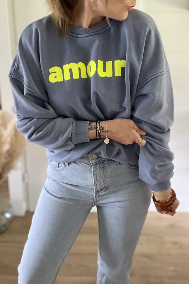 Sweat Blush Bleu Denim