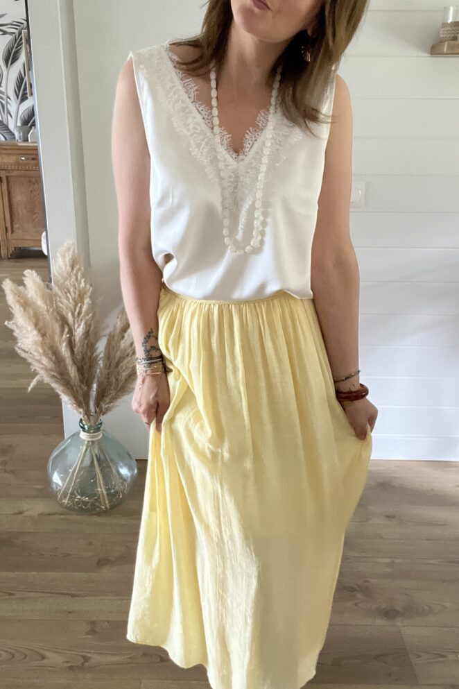 Jupe Anna Jaune