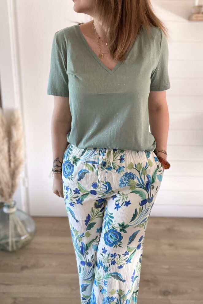 Tee Shirt Lina Vert D'Eau