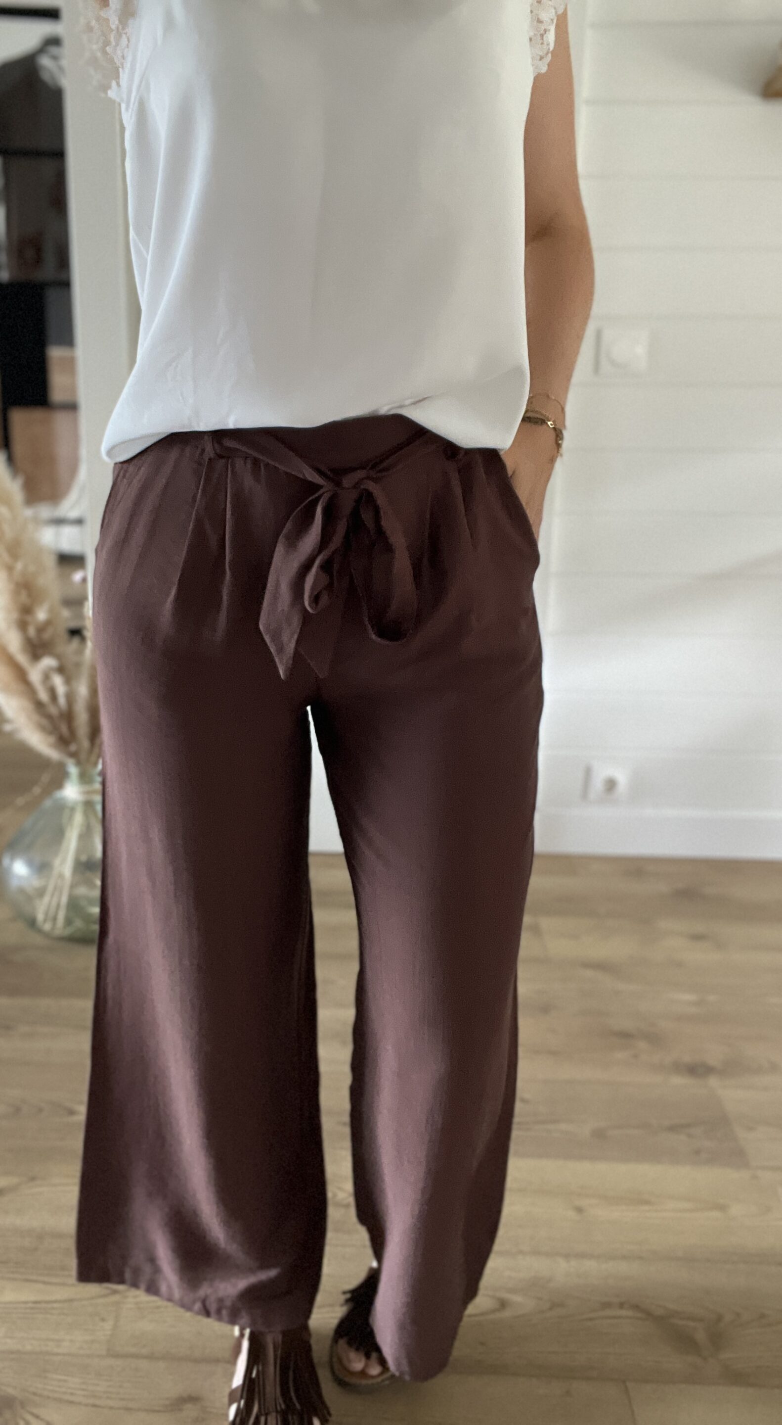Pantalon Ninon Chocolat – Image 2