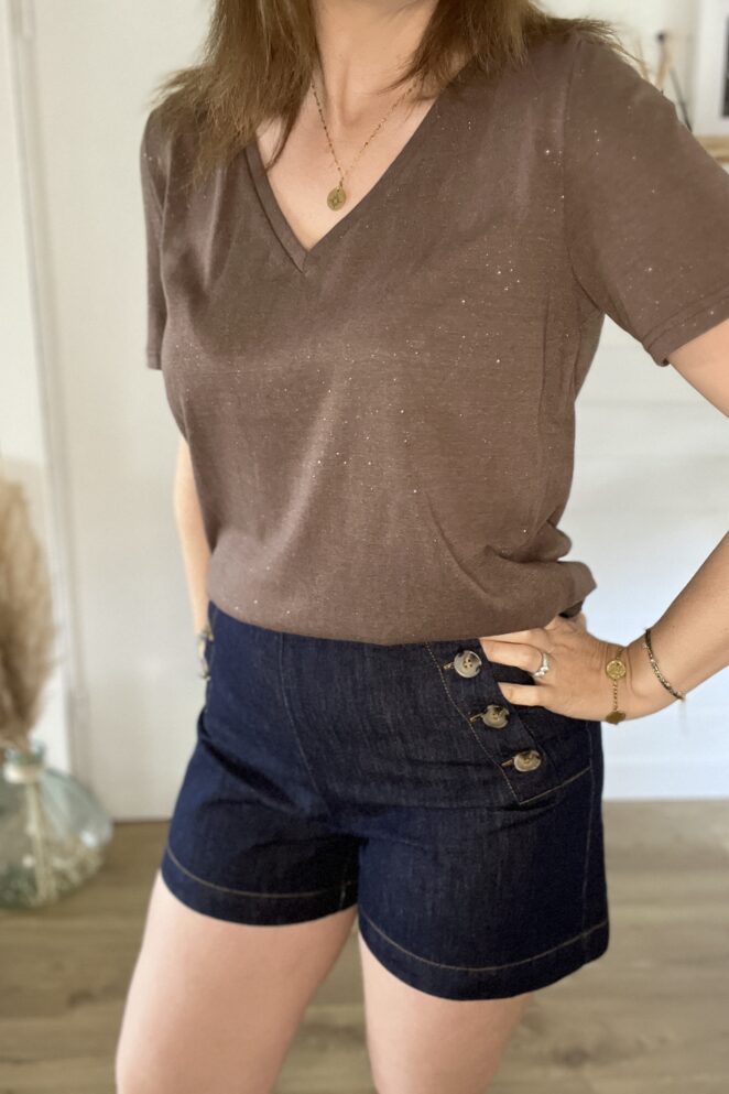 Tee shirt Lina Chocolat