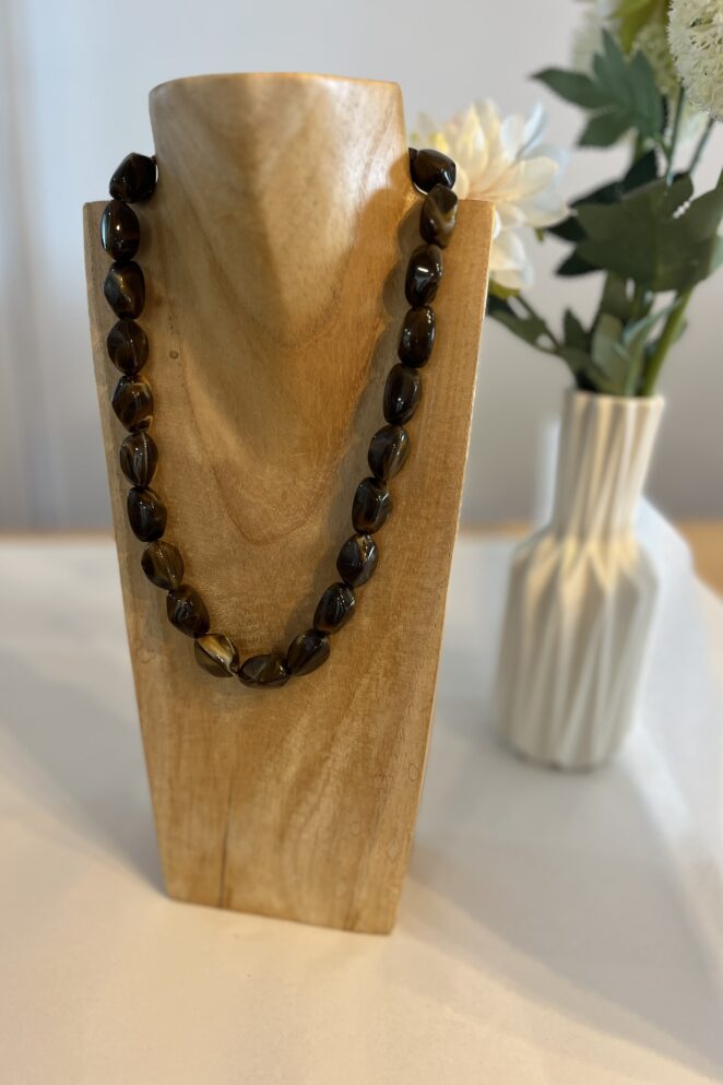 Collier Résine Marron