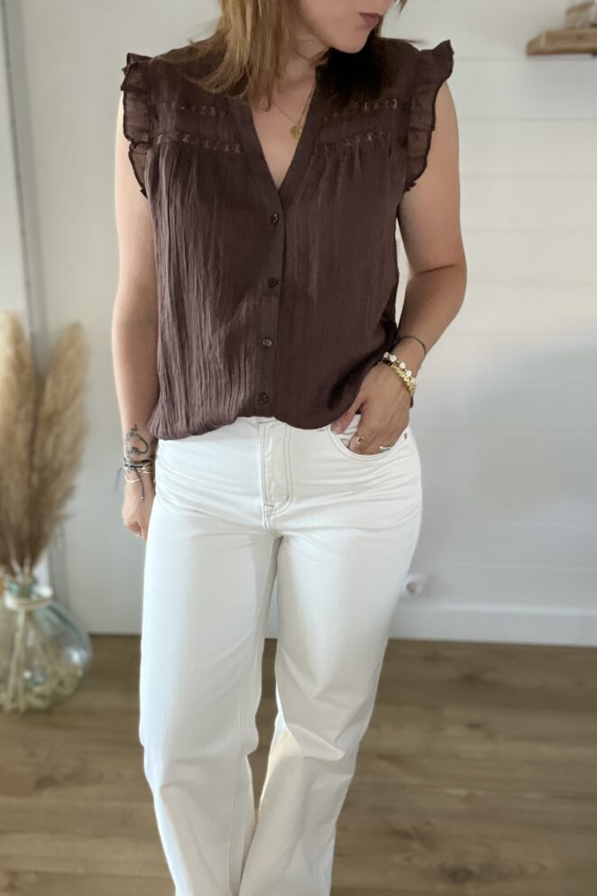 Blouse Agathe Chocolat