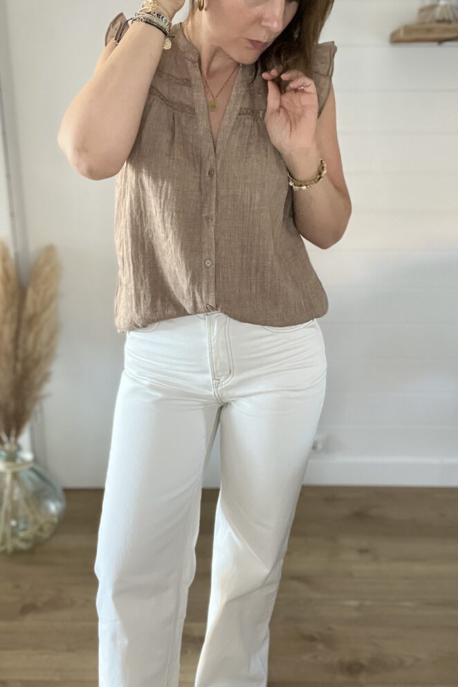 Blouse Agathe Taupe