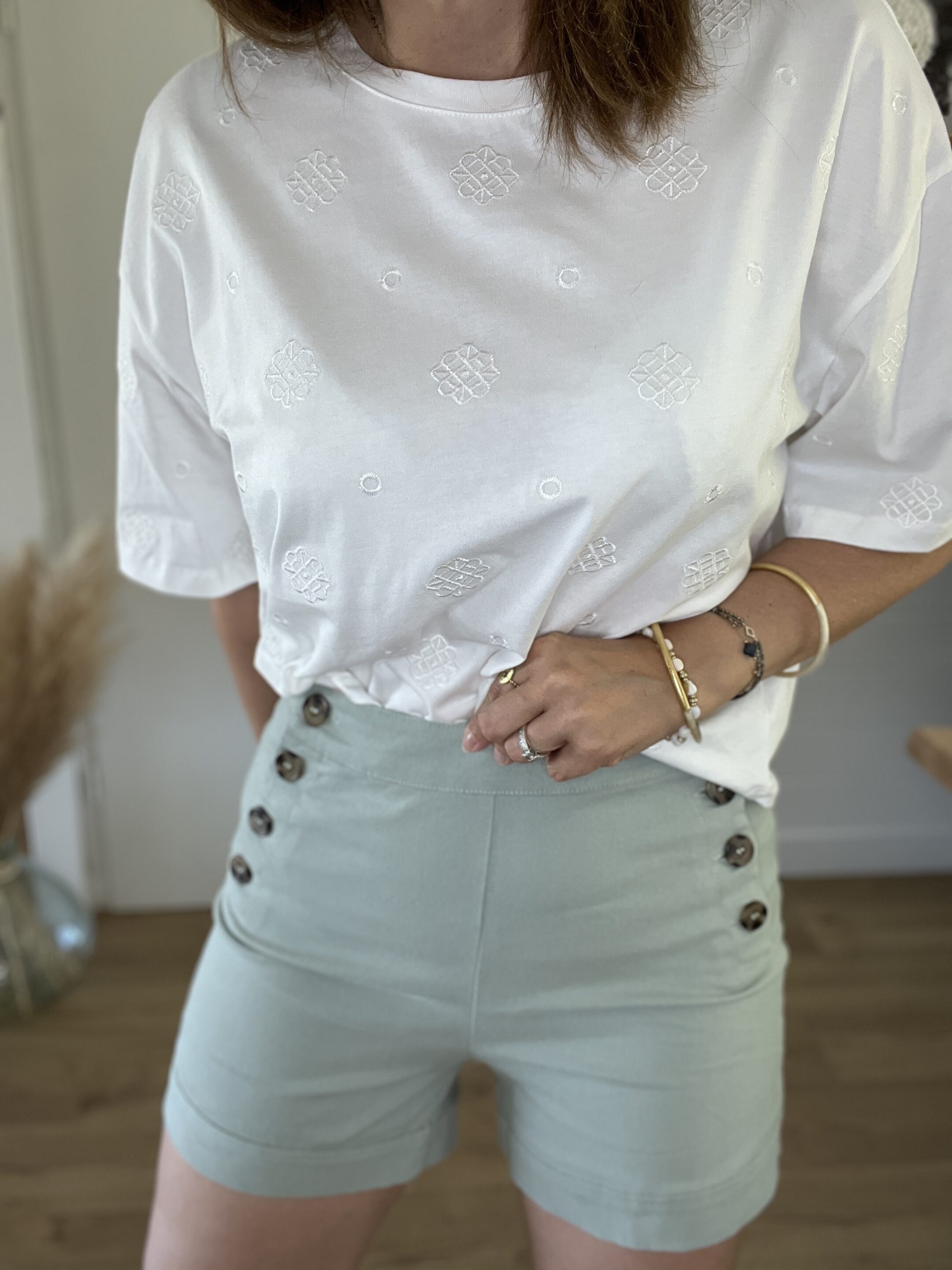 Short Gabin Vert D'Eau