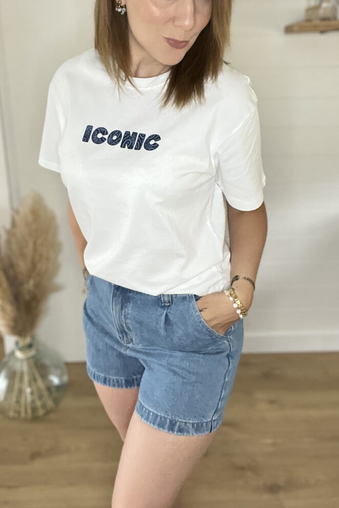 Tee-Shirt Iconic Bandana Bleu