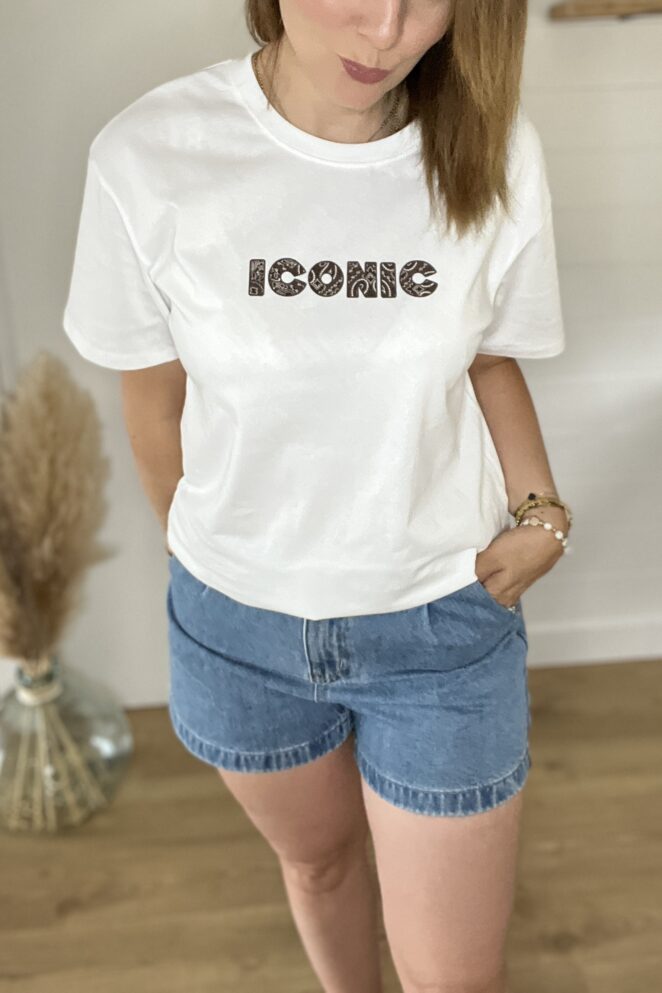Tee-Shirt Iconic Bandana Marron