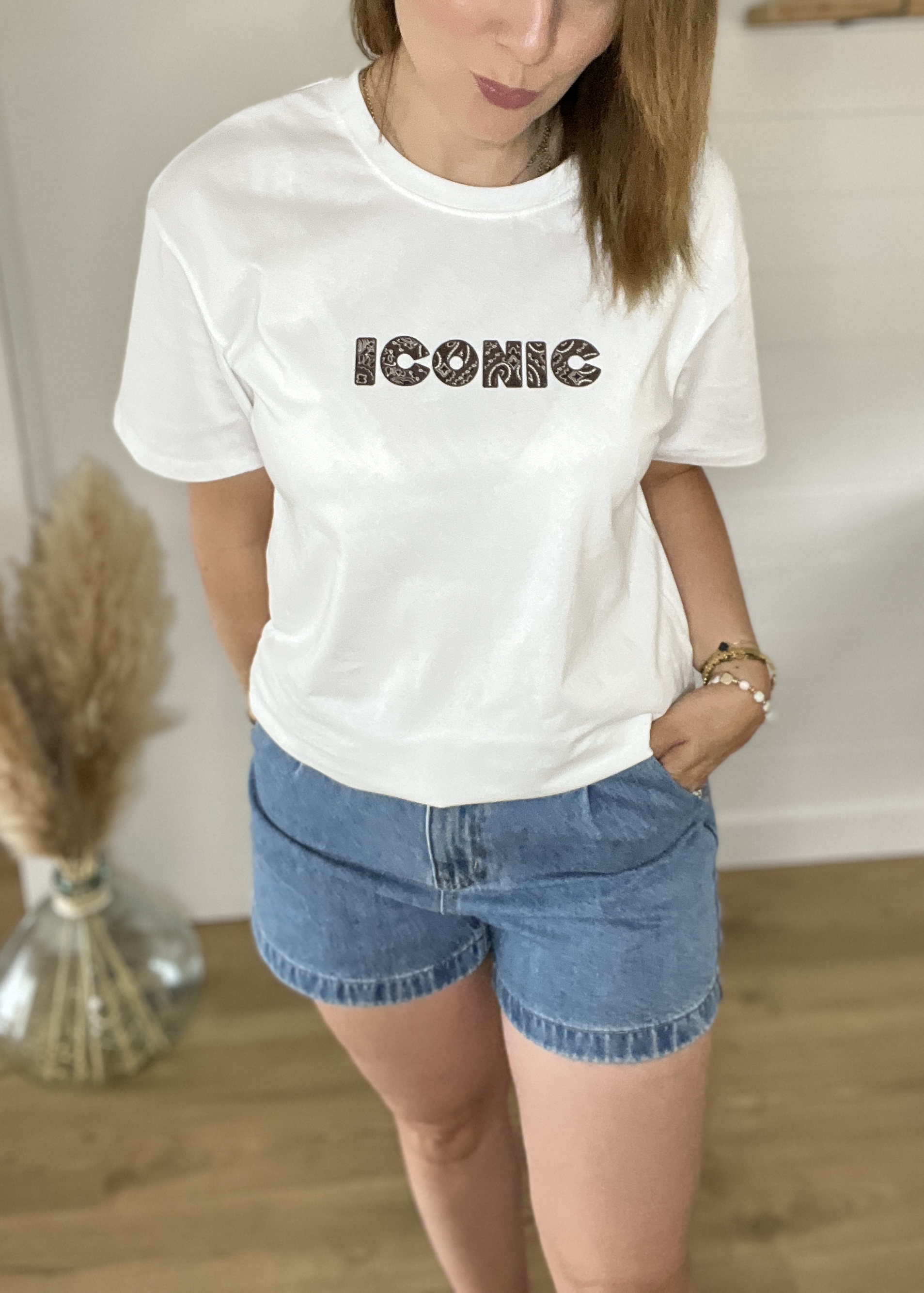 Tee-Shirt Iconic Bandana Marron