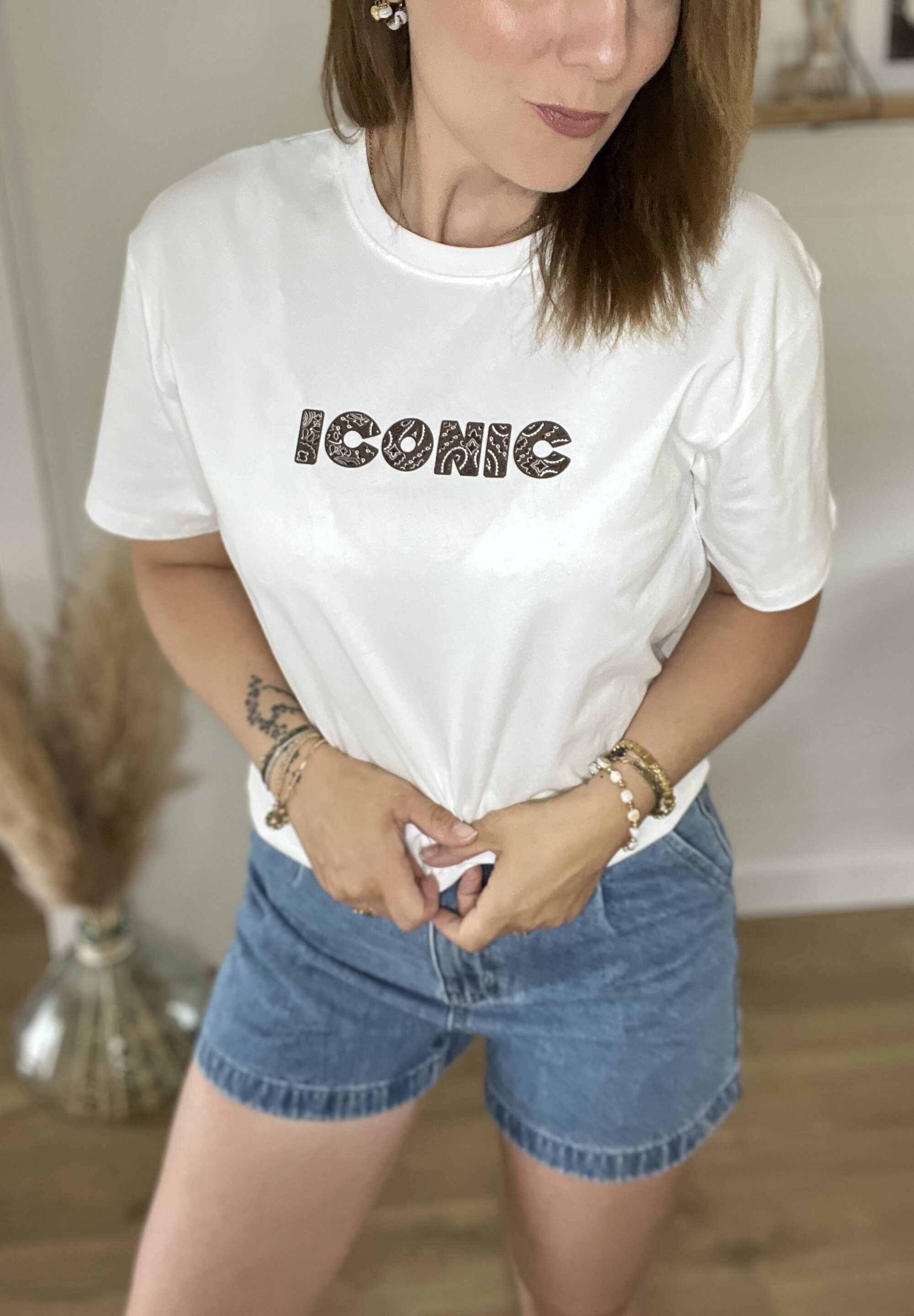 Tee-Shirt Iconic Bandana Marron – Image 3
