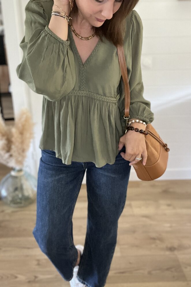 Blouse Margot Kaki