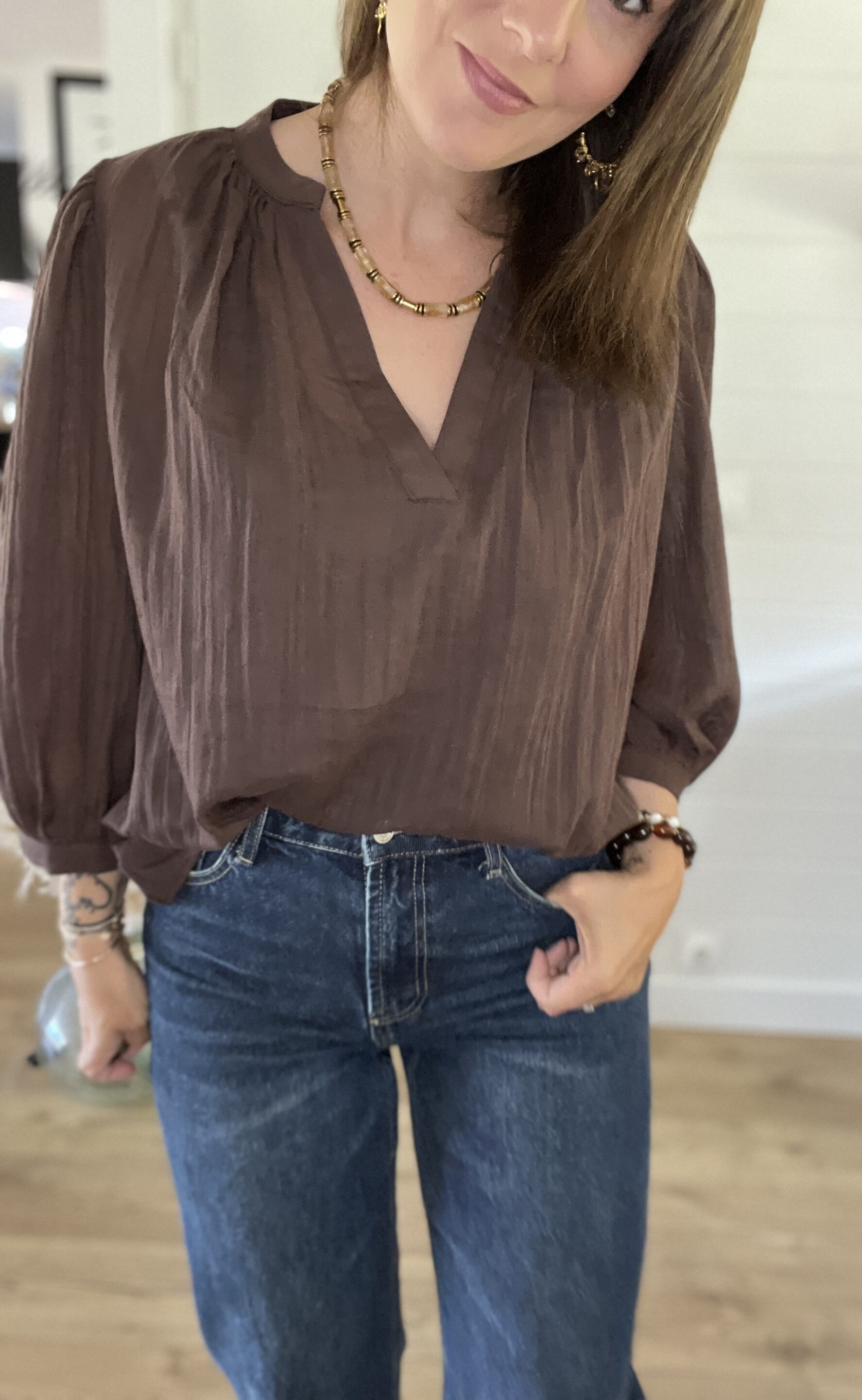 Blouse Céline Chocolat – Image 2