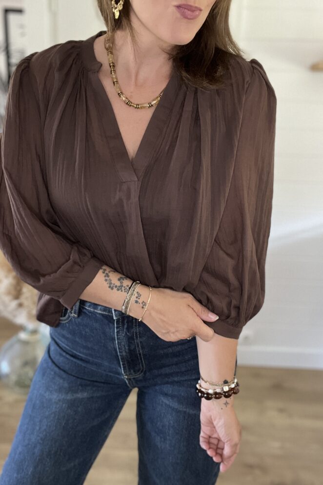 Blouse Céline Chocolat