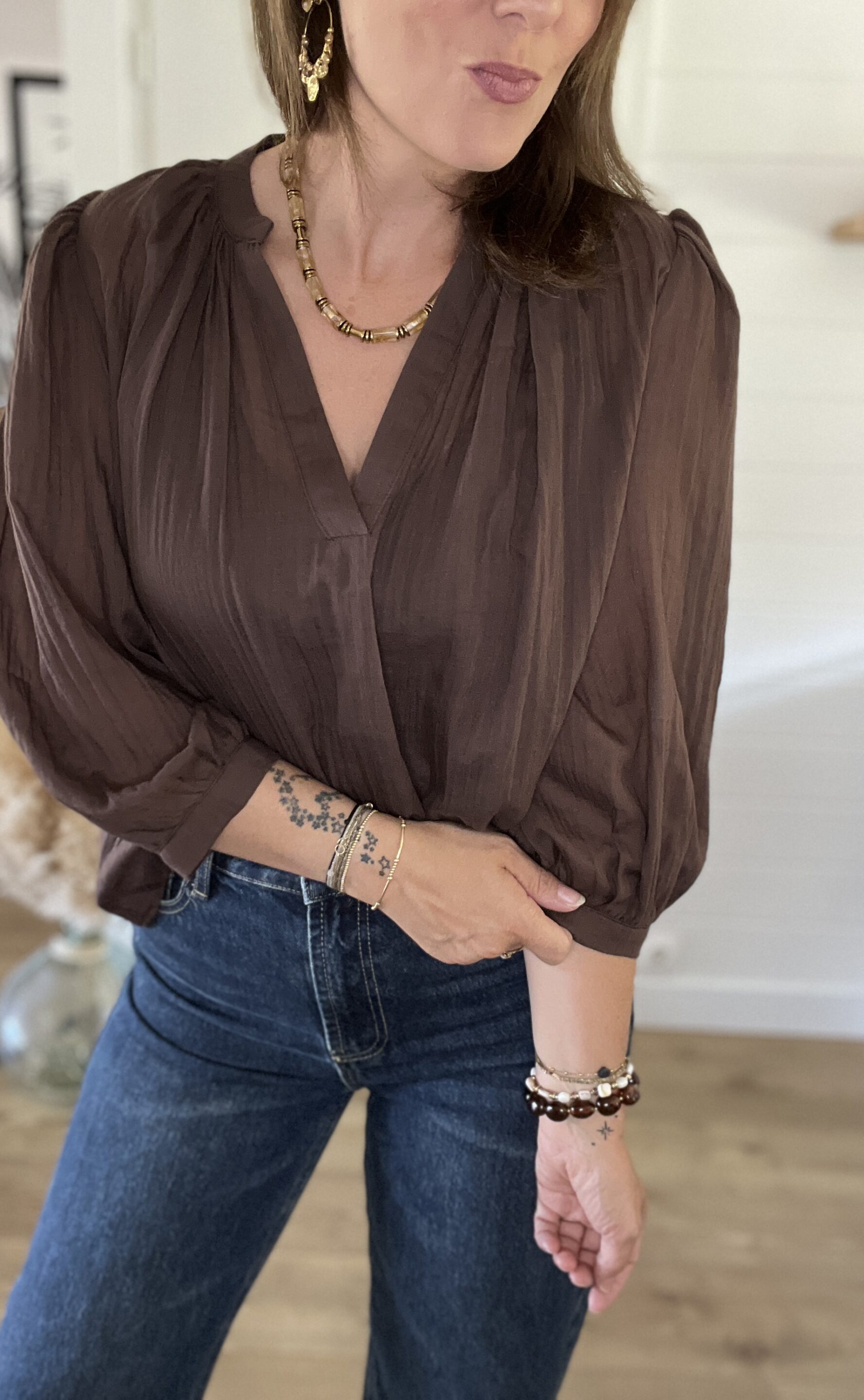 Blouse Céline Chocolat
