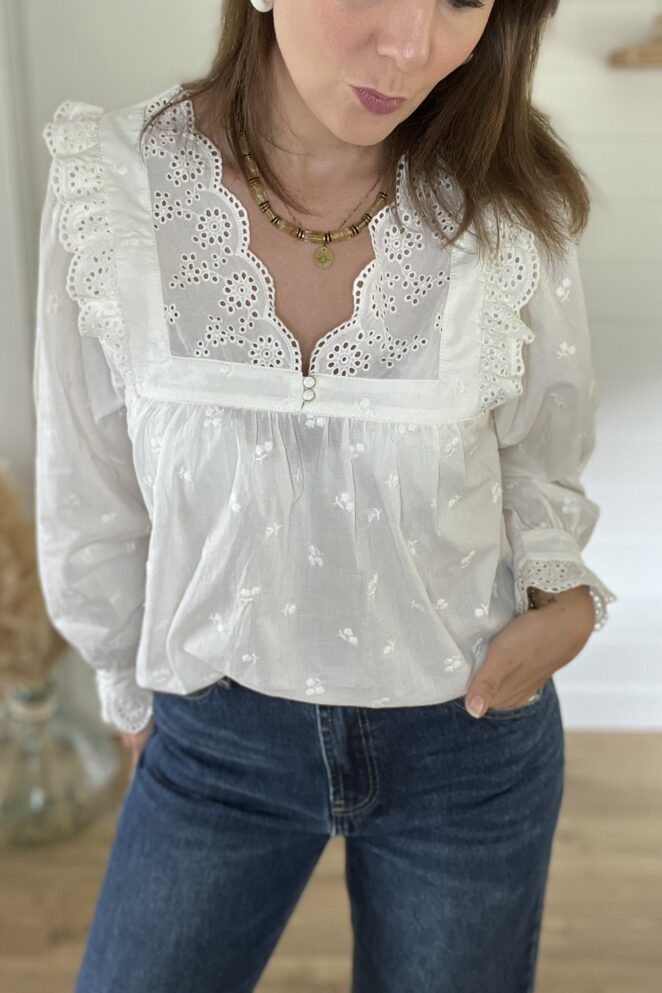 Blouse Abby Ivoire