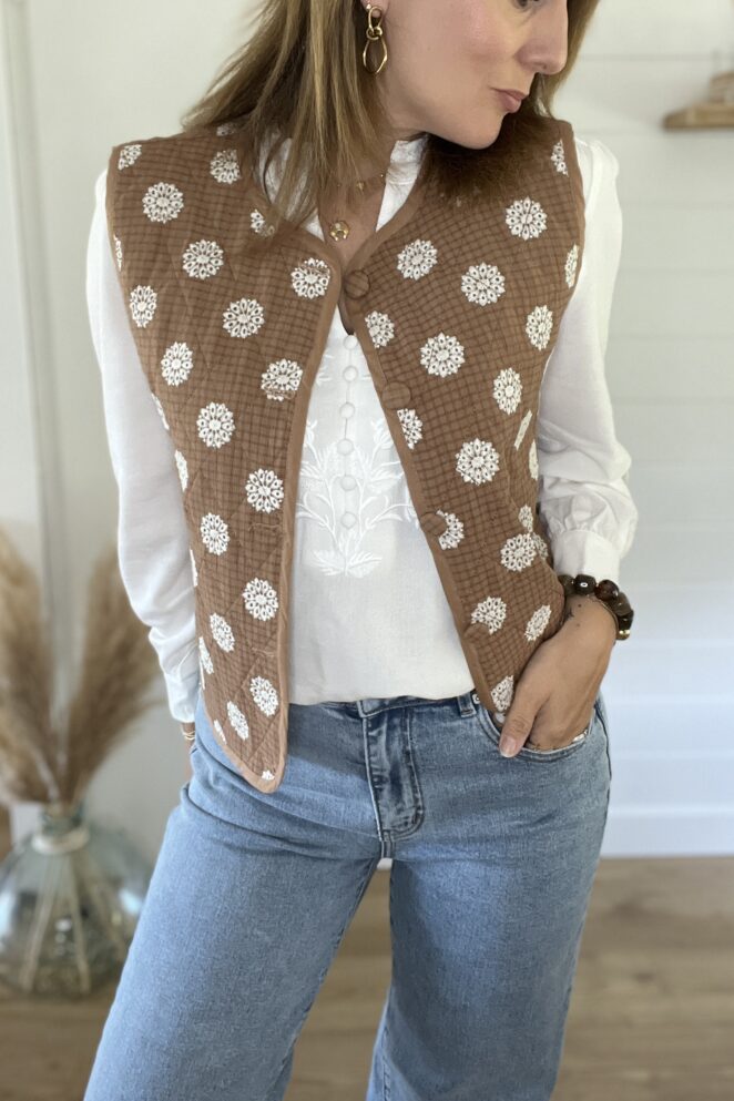 Gilet Harper Camel