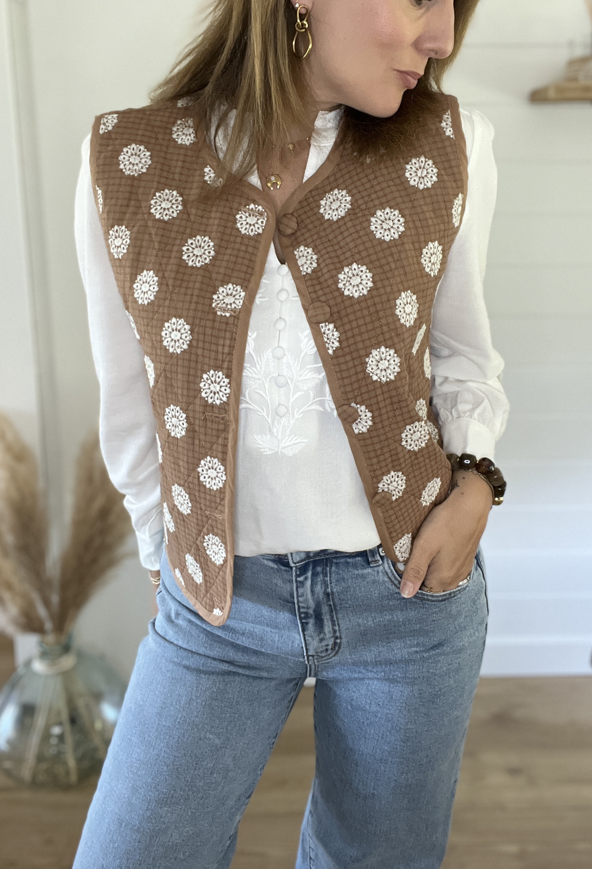 Gilet Harper Camel